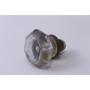 Large Glass Doorknob, Used Condition, Classic, Ornate, Decorative,